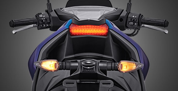 All New Aerox 155 - Sporty-Integrated Rear Handle Grip